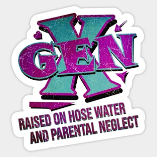 RAISED GEN X Sticker